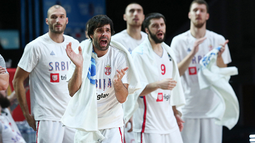 Баскетболисты сборной Сербии
