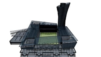 Трехмерная модель стадиона