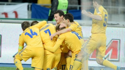 Футболисты сборной Украины