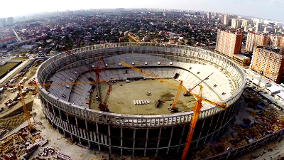 Строящийся стадион «Краснодар»