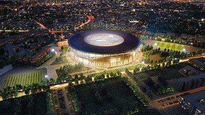 Один из проектов стадиона в Екатеринбурге