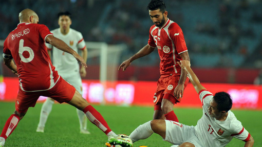 Фрагмент матча Китай — Тунис