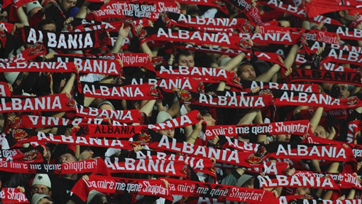 Болельщики сборной Албании