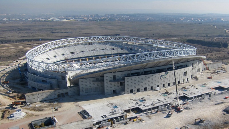 Строящийся стадион в Мадриде