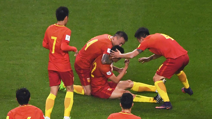 Футболисты сборной Китая