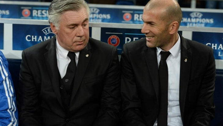Зидан: Мы с Анчелотти знаем друг друга, но это не имеет значения — Футбол — LiveSport.Ru