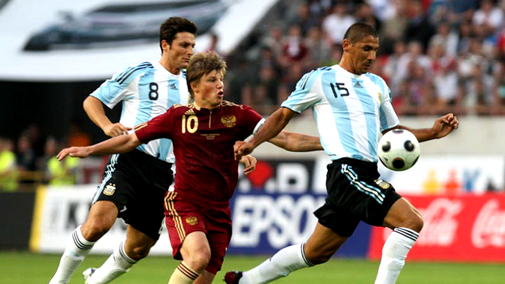 Контрольный матч Россия — Аргентина (2:3) в 2009 году