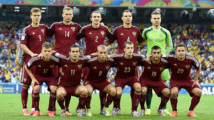 Футболисты сборной России на ЧМ-2014