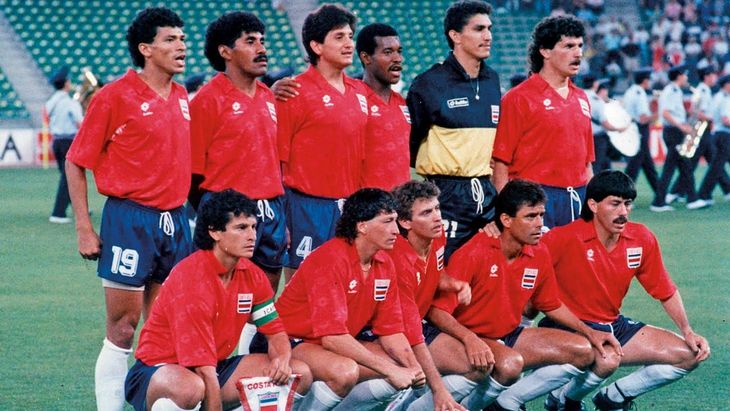 Сборная Коста-Рики на дебютном ЧМ-1990 в Италии
