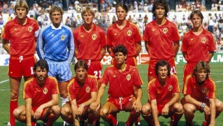 Сборная Бельгии на самом успешном для себя ЧМ-1986 года в Мексике