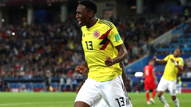 Йерри Мина забил три важных гола для Колумбии на ЧМ-2018
