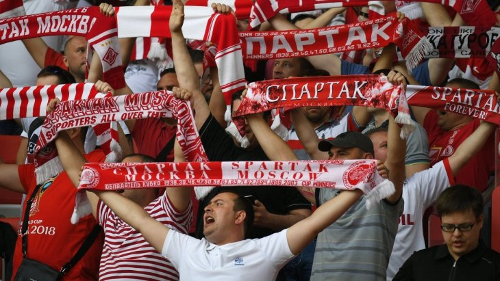 Фанаты «Спартака» нарушили регламент