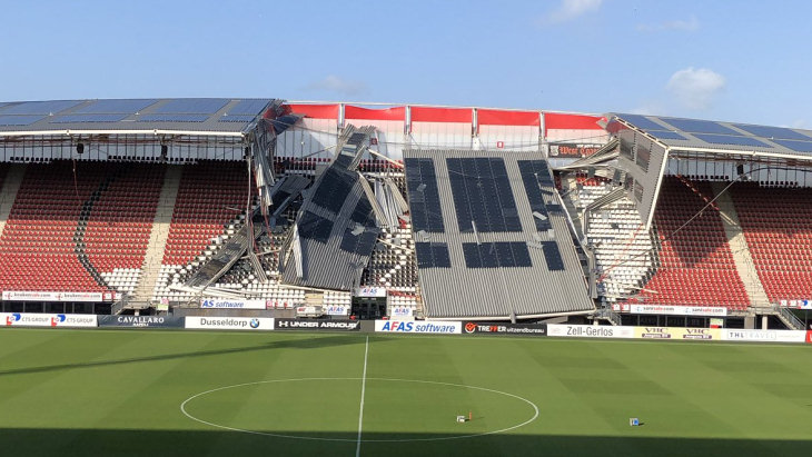 В Голландии обрушилась крыша стадиона
