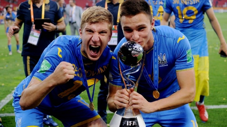 Футболисты сборной Украины U20