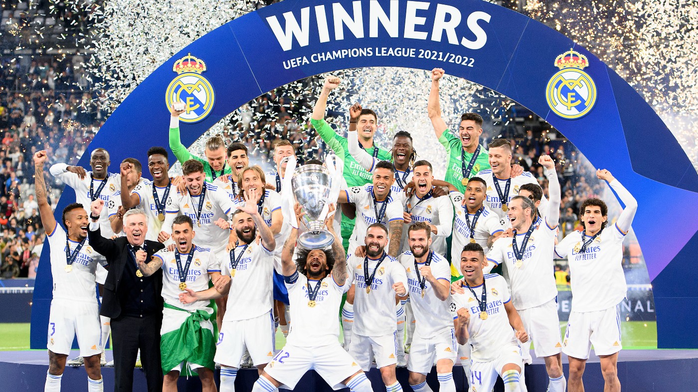 Премьер лига россии 2023 2024г. Реал Мадрид лига чемпионов 2022. Кубок ЛЧ 2022. Лига чемпионов – Реал. Реал Мадрид выиграл Лигу чемпионов 2016.