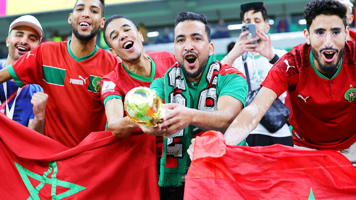 Фаны сборной Марокко