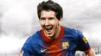 Лионель Месси на обложке «FIFA 13»
