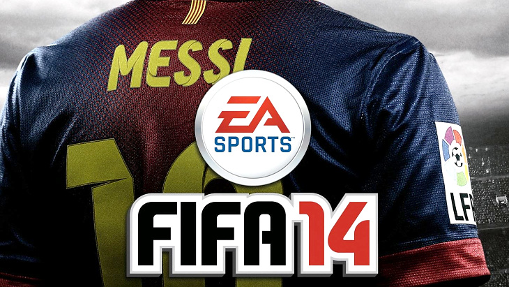 Фрагмент обложки «FIFA 14»
