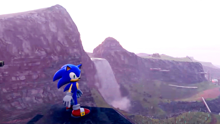 Скрин из геймплейного трейлера Sonic Frontier