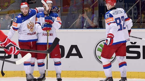 Россия разгромила Белоруссию на чемпионате мира по хоккею
