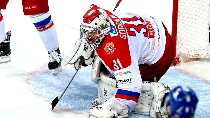 Голкипер Илья Сорокин — светлое пятно сборной России на Кубке Карьяла