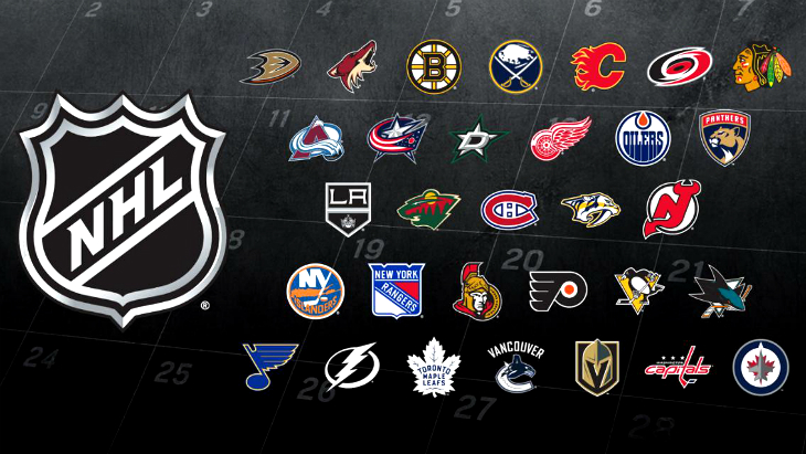 Логотипы НХЛ и клубов лиги