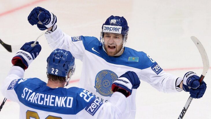 Сборная Казахстана начала с победы чемпионат мира по хоккею
