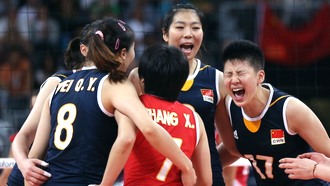 Китайские волейболистки