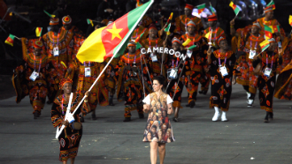 сборная Камеруна на церемонии открытия Игр-2012