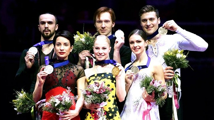Россияне взяли три медали в соревнованиях спортивных пар
