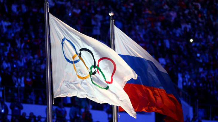 Флаг России на Олимпийских играх