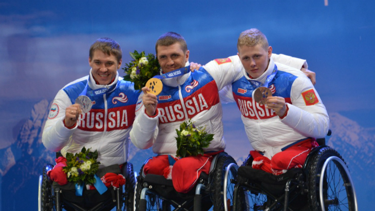 Российские паралимпийцы в Сочи