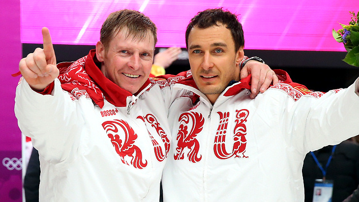 Александр Зубков и Алексей Воевода в Сочи-2014