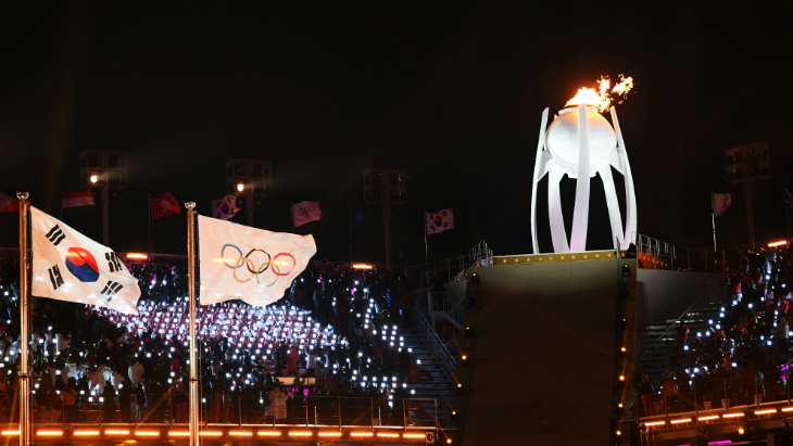 Олимпийский огонь в Пхенчхане