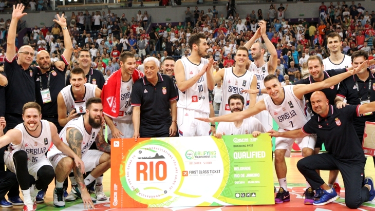 Баскетболисты сборной Сербии